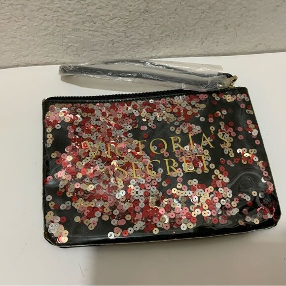 Victoria's Secret Zippered pouch  sequins - Picture 1 of 6